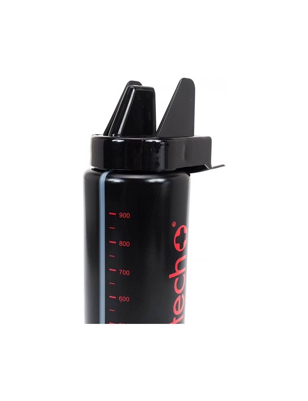 bouteille hygienique meditech 1 litre noir/rouge