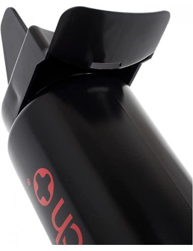 bouteille hygienique meditech 1 litre noir/rouge