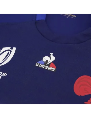 Maillot Replica XV de France Coupe du Monde de Rugby 2023 Le Coq Sportif bleu homme