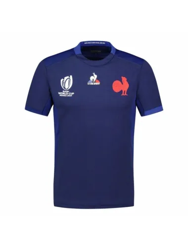 Maillot Replica XV de France Coupe du Monde de Rugby 2023 Le Coq Sportif bleu homme