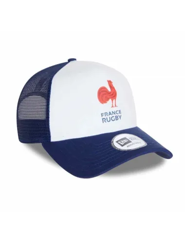 Casquette FRANCE RUGBY & NEW ERA Essential EF TRUCKER blanc