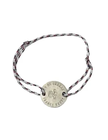 Bracelet France Rugby x Ovalie - XV de France - Blanc Tricolore