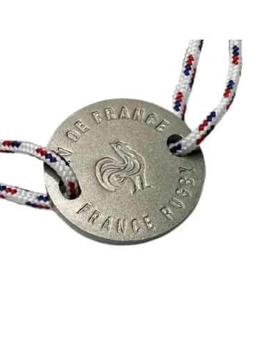 Bracelet France Rugby x Ovalie - XV de France - Blanc Tricolore