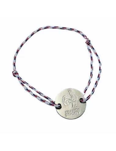 Bracelet France Rugby x Ovalie - XV de France - Blanc Tricolore