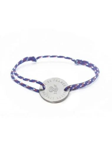 Bracelet France Rugby X Ovalie Original – XV de France – Bleu Tricolore