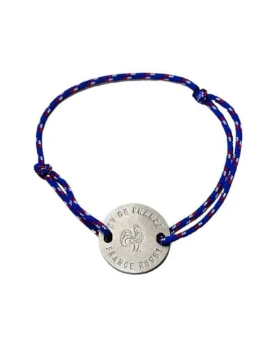 Bracelet France Rugby X Ovalie Original – XV de France – Bleu Tricolore