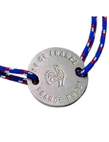 Bracelet France Rugby x Ovalie - XV de France - Blanc Tricolore