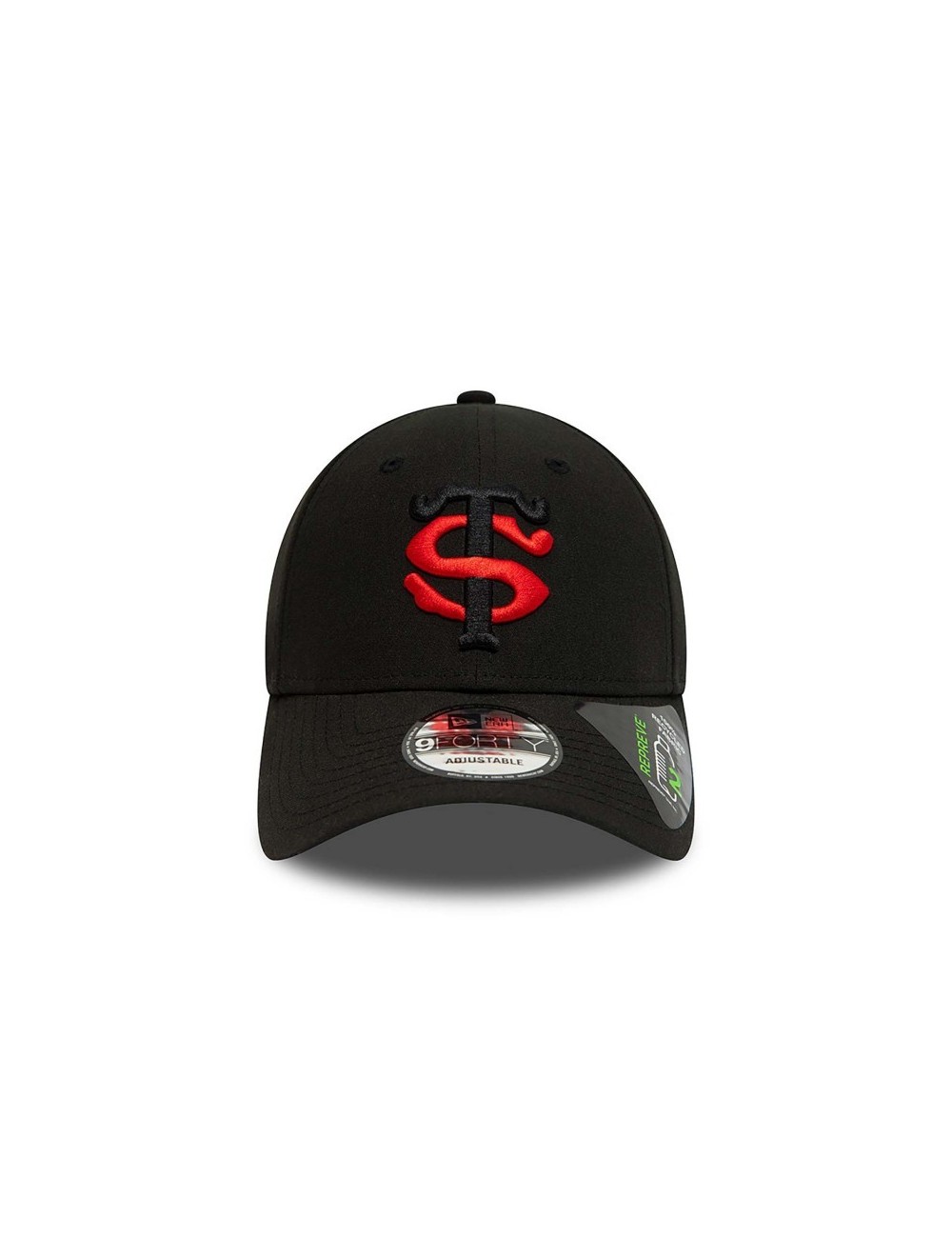 Casquette STADE TOULOUSAIN & NEW ERA REPREVE TEAM LOGO  9FORTY noir Adulte