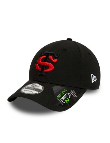 Casquette STADE TOULOUSAIN & NEW ERA REPREVE TEAM LOGO  9FORTY noir Adulte