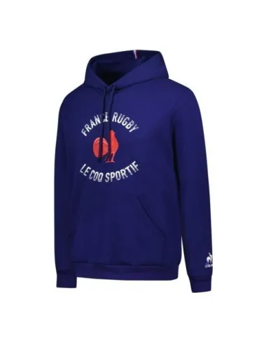 Sweat à capuche N°1 Le Coq Sportif FFR 23/24 FANWEAR intense pour Homme Bleu
