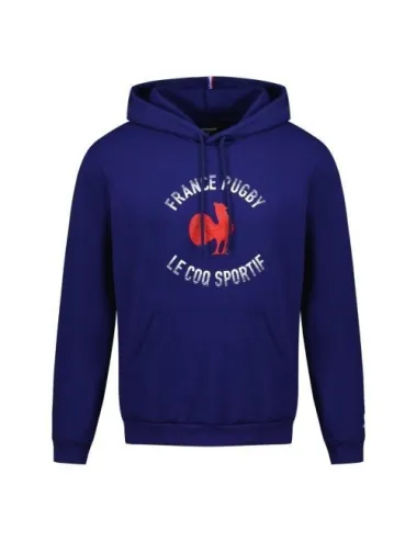 Sweat à capuche N°1 Le Coq Sportif FFR 23/24 FANWEAR intense pour Homme Bleu