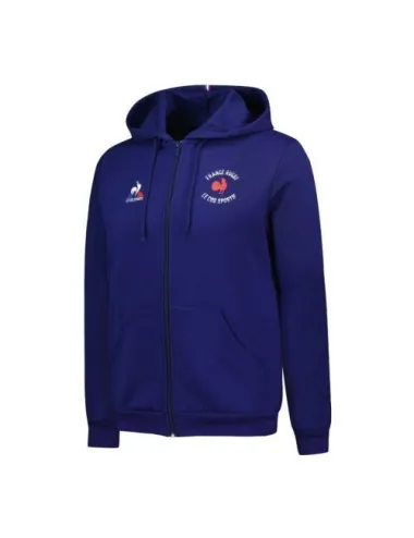 Sweat à capuche zippé N°1 LE COQ SPORTIF FFR 23/24 FANWEAR unisexe
