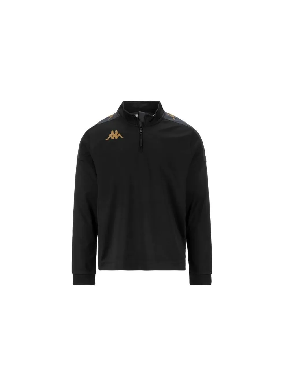 SWEAT TRAINING 1/4 ZIP GASSOLO noir/or