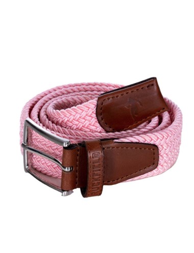 CEINTURE TRESSEE EXTENSIBLE ROSE CLAIR