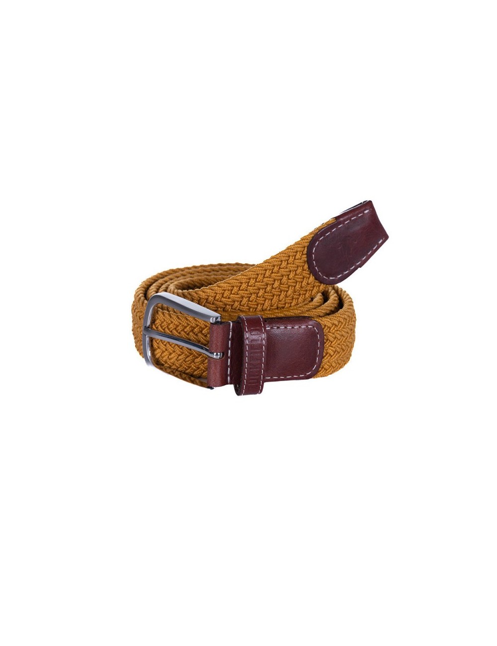 CEINTURE TRESSEE EXTENSIBLE MOUTARDE