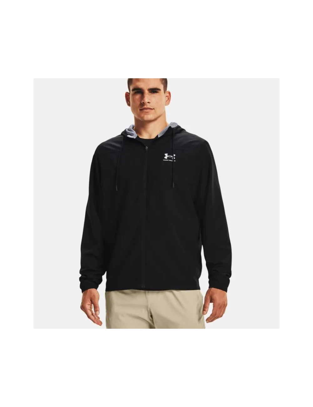 UA  SPORTSTYLE WINBREAKER NOIR/NOIR
