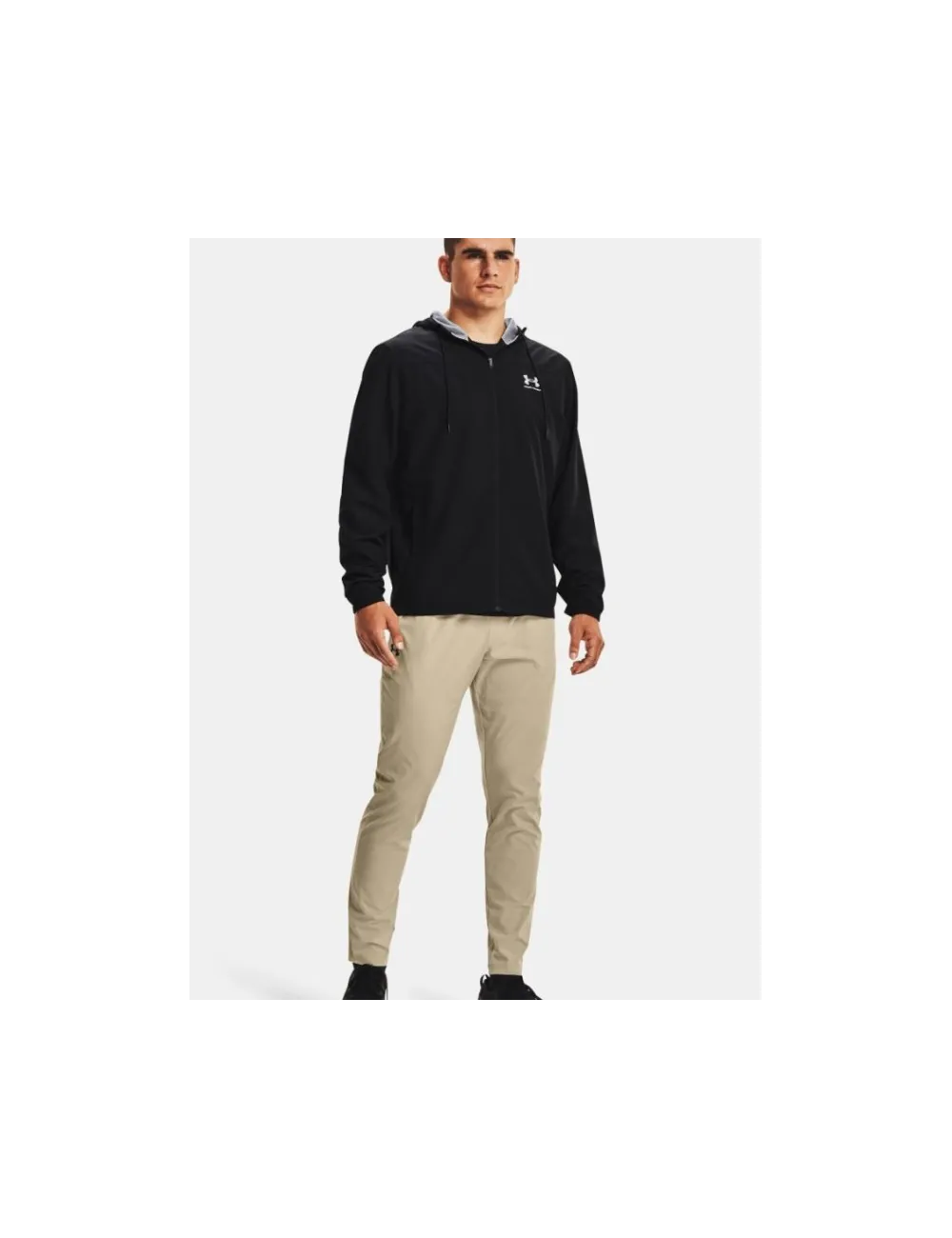 UA  SPORTSTYLE WINBREAKER NOIR/NOIR
