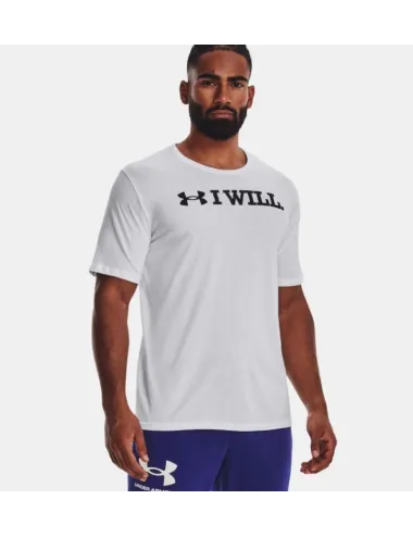 T Shirt I WILL Under Armour blanc