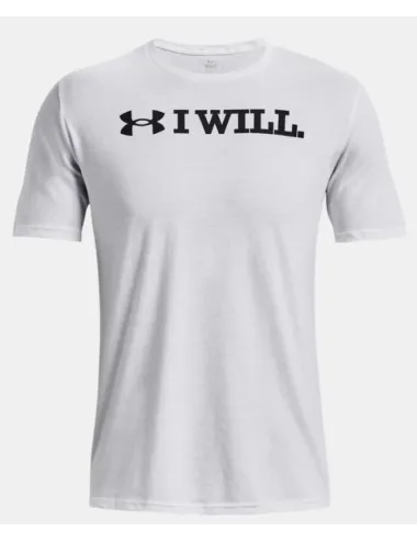 T Shirt I WILL Under Armour blanc
