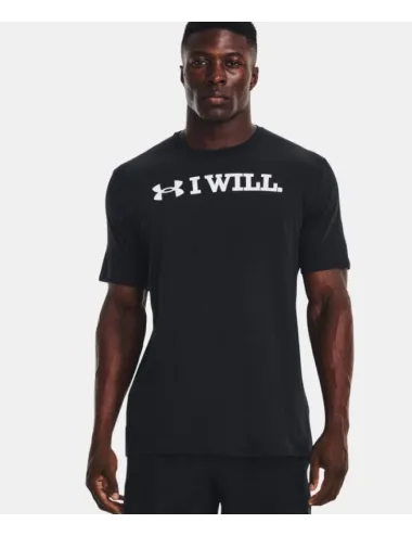 T Shirt I WILL Under Armour noir