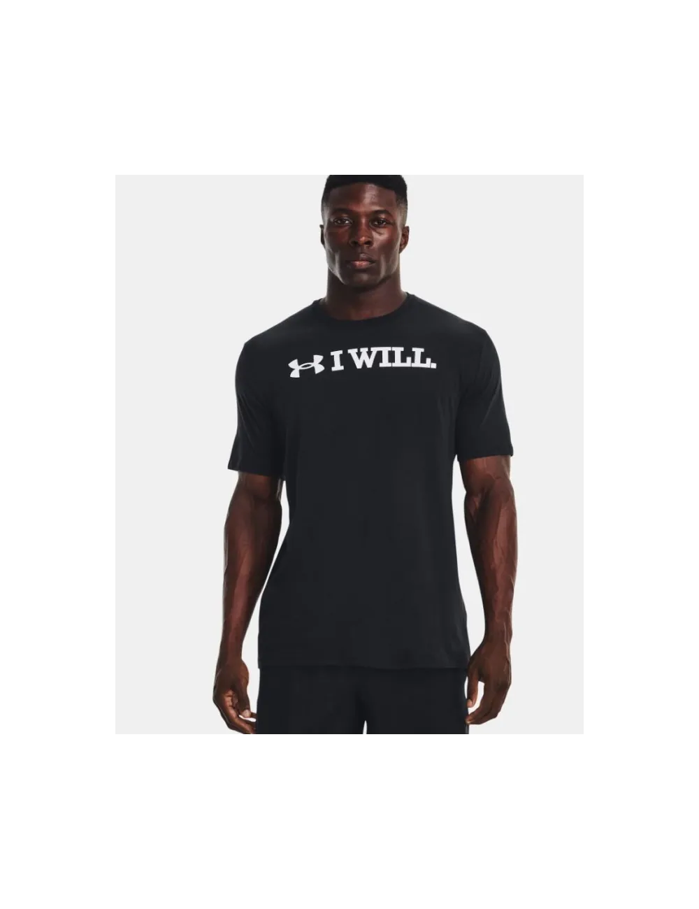 T Shirt I WILL Under Armour noir