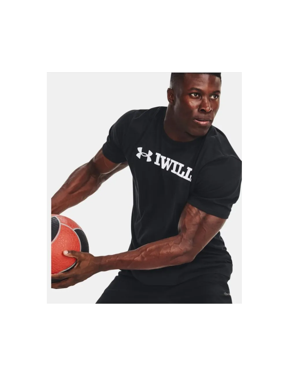 T Shirt I WILL Under Armour noir