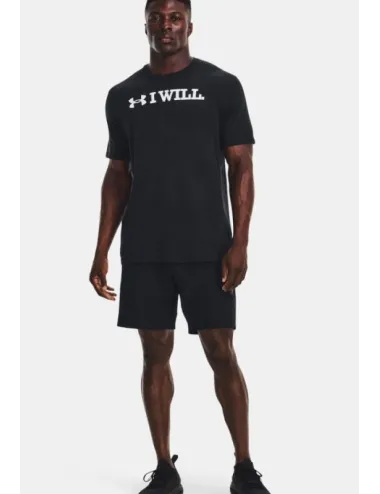 T Shirt I WILL Under Armour noir