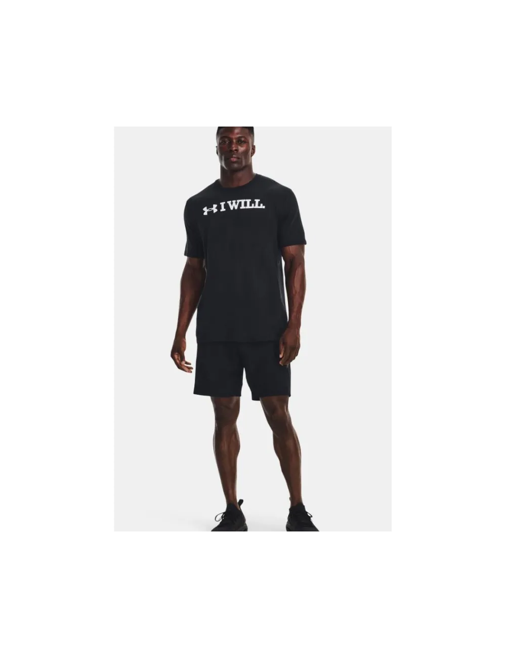 T Shirt I WILL Under Armour noir