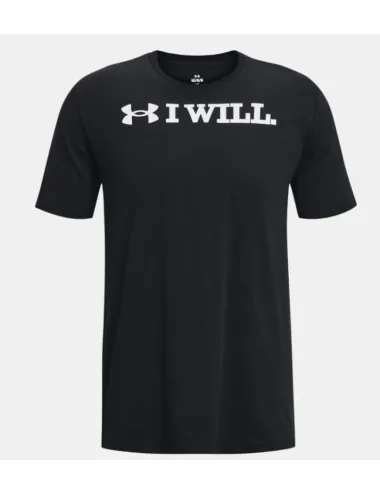 T Shirt I WILL Under Armour noir