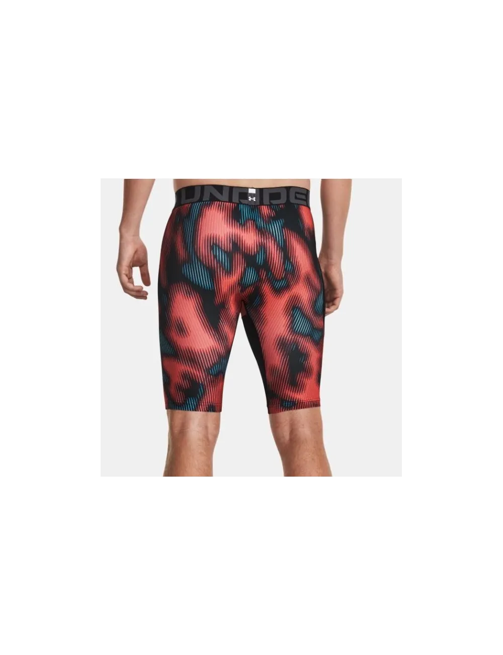 SOUS SHORT UA HG PRTD LONG rouge/noir/bleu