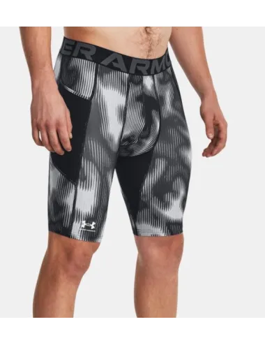 SOUS SHORT UA HG PRTD LONG rouge/gris