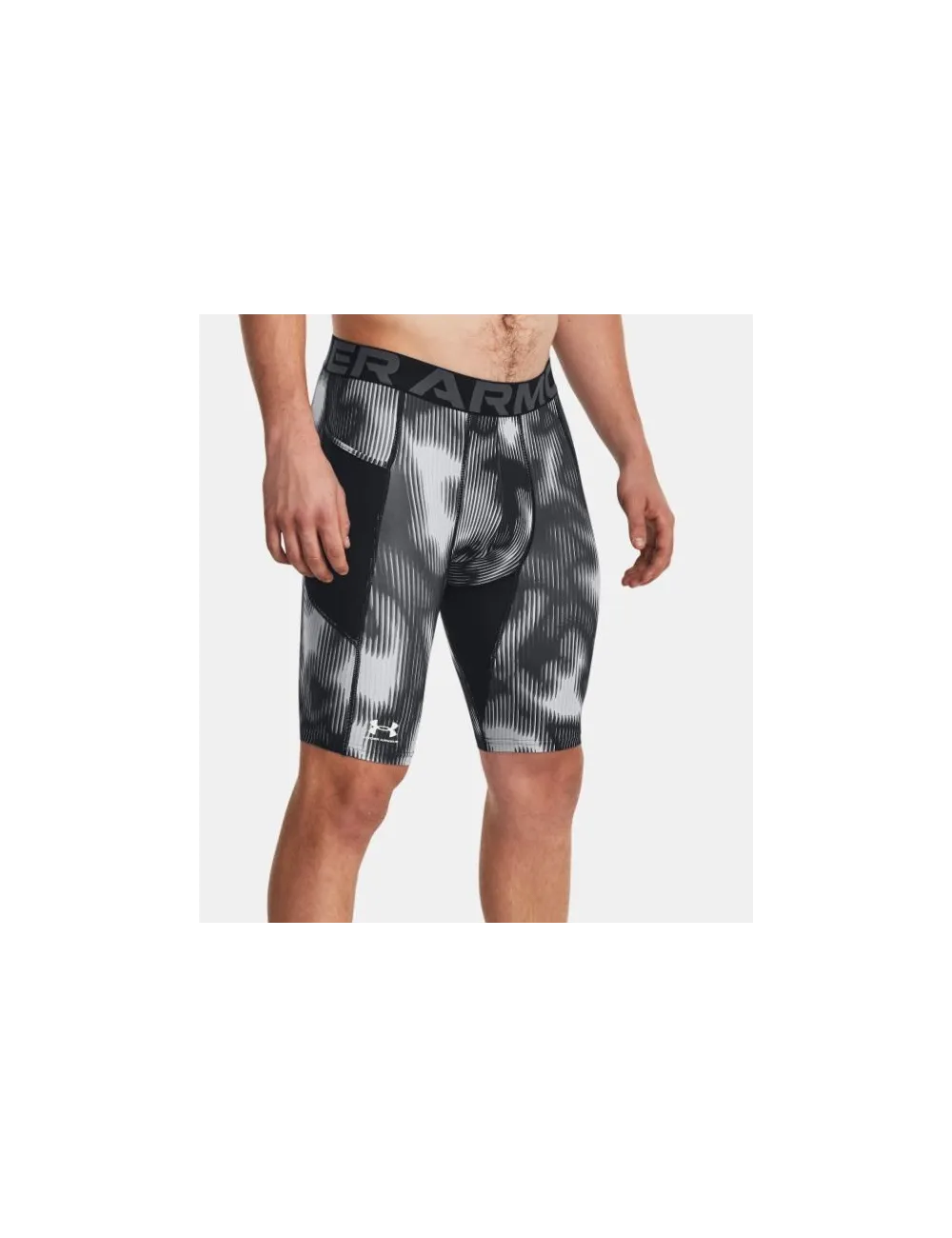 SOUS SHORT UA HG PRTD LONG rouge/gris