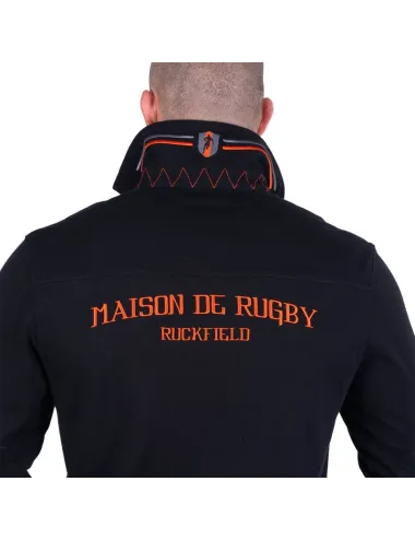 POLO ML MAISON DE RUGBY noir/orange