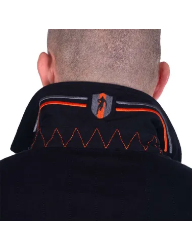 POLO ML MAISON DE RUGBY noir/orange