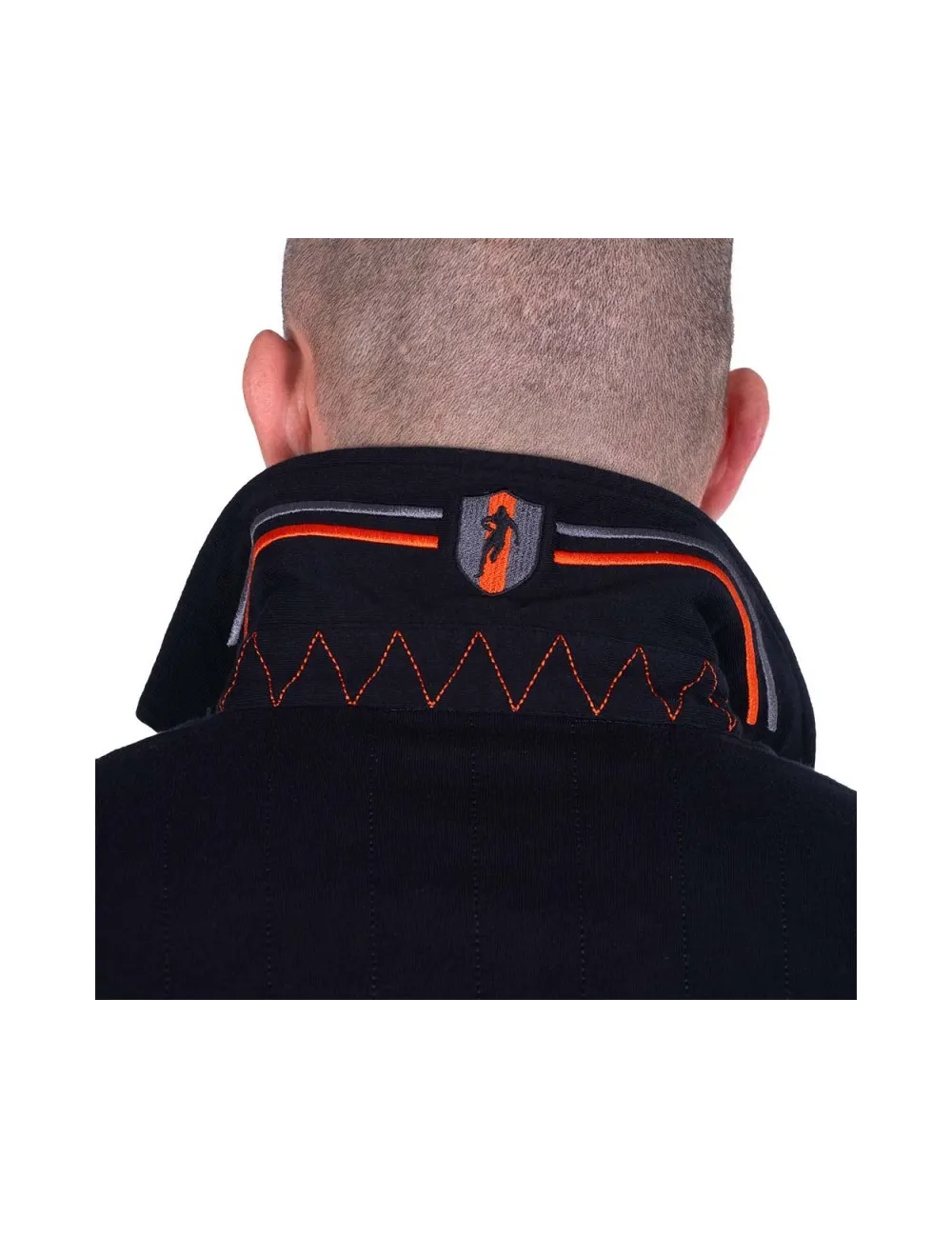 POLO ML MAISON DE RUGBY noir/orange