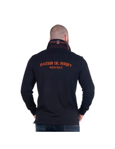 POLO ML MAISON DE RUGBY noir/orange