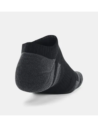 Lot de 3 paires de chaussettes invisibles UA Performance Tech unisexes noir