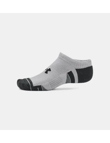 Lot de 3 paires de chaussettes invisibles UA Performance Tech blanc/gris/noir