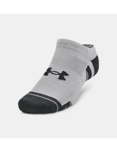 Lot de 3 paires de chaussettes invisibles UA Performance Tech blanc/gris/noir