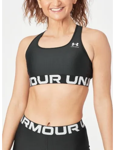 Brassière de sport HeatGear® Armour Mid Branded pour femme
