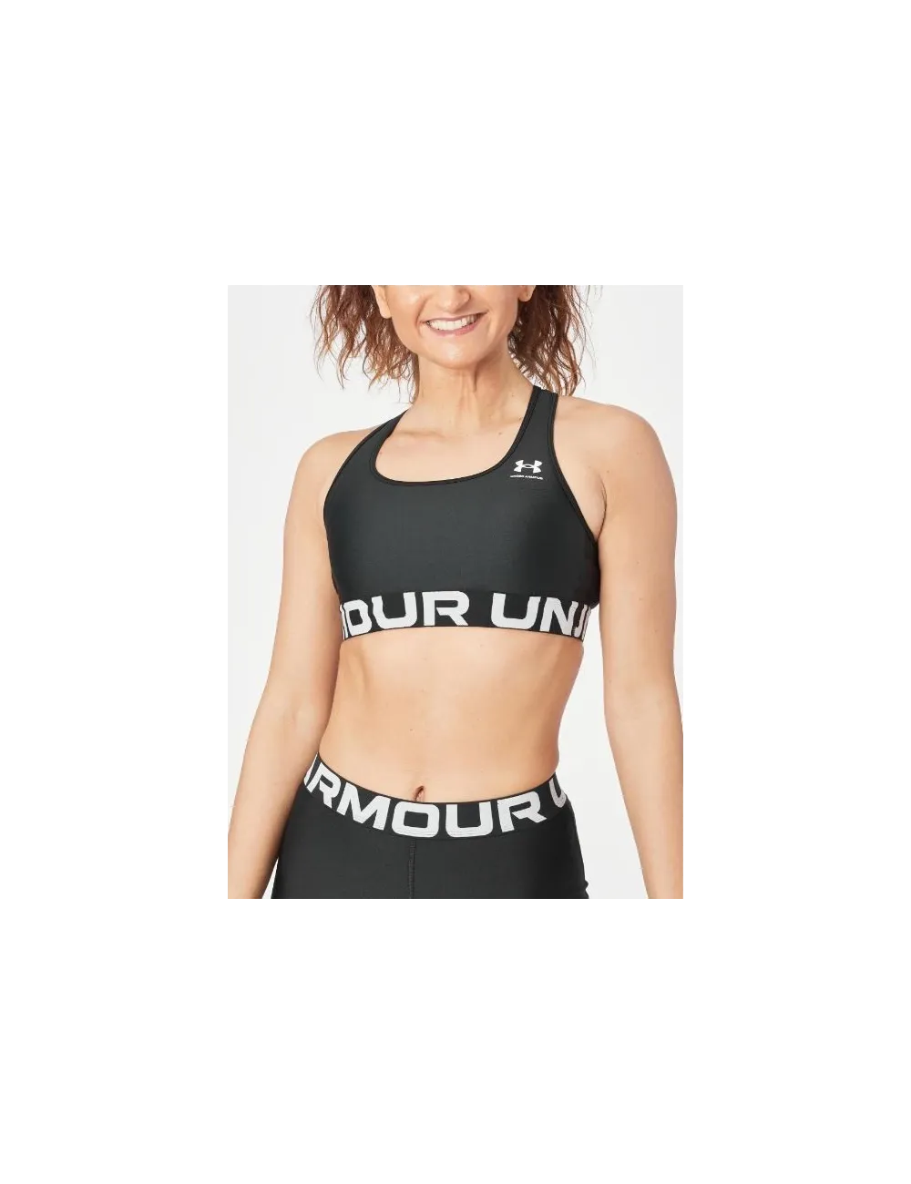Brassière de sport HeatGear® Armour Mid Branded pour femme