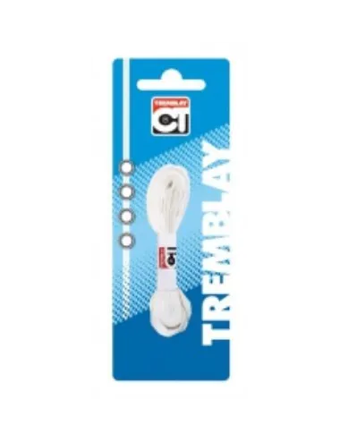 Lacets à Chaussures rugby 180 cm Tremblay blancs