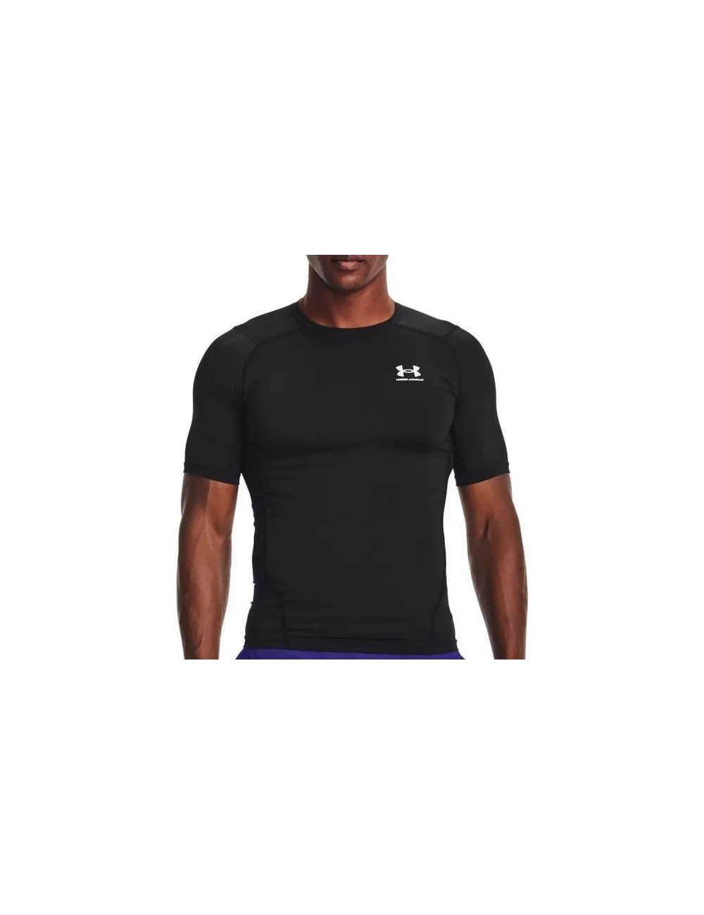 UA HG Armour Comp SS-BLK