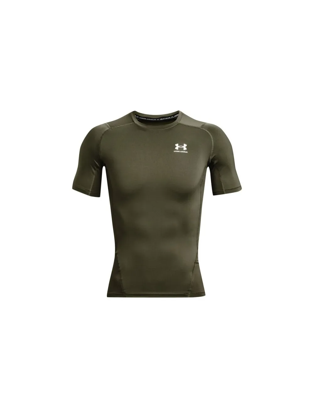 Tee shirt homme UA HeatGear® SS Under Armour KAKI