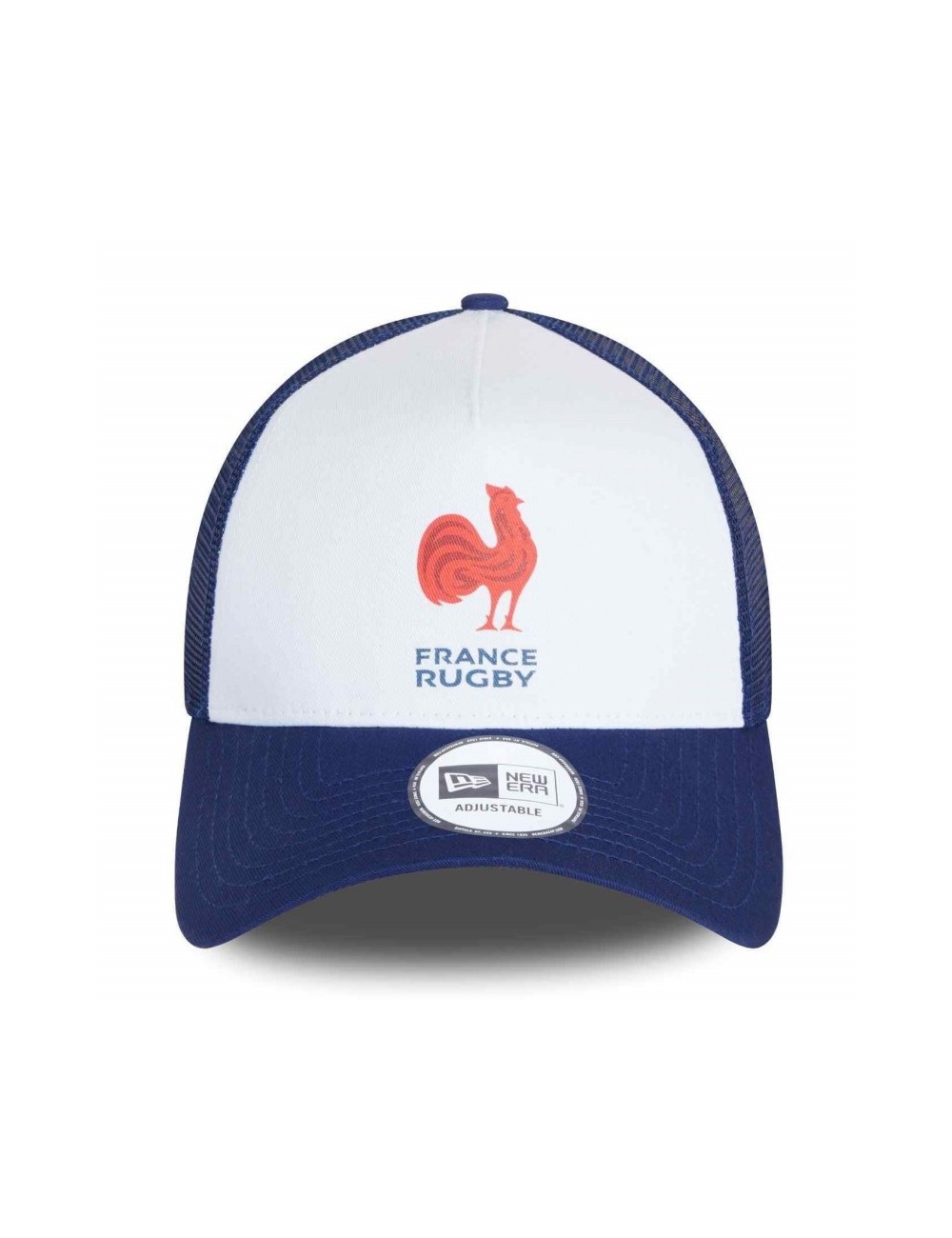 Casquette FRANCE RUGBY & NEW ERA Essential EF TRUCKER blanc