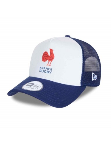 Casquette FRANCE RUGBY & NEW ERA Essential EF TRUCKER blanc