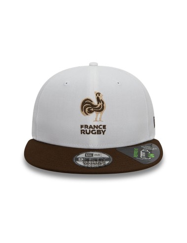 Casquette FRANCE RUGBY & NEW ERA Snapback 9FIFTY Blanche Repreve