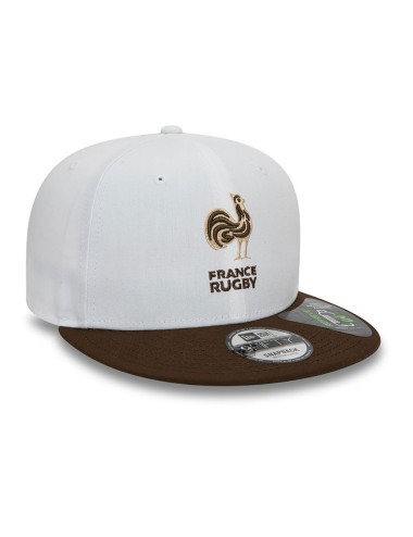 Casquette FRANCE RUGBY & NEW ERA Snapback 9FIFTY Blanche Repreve