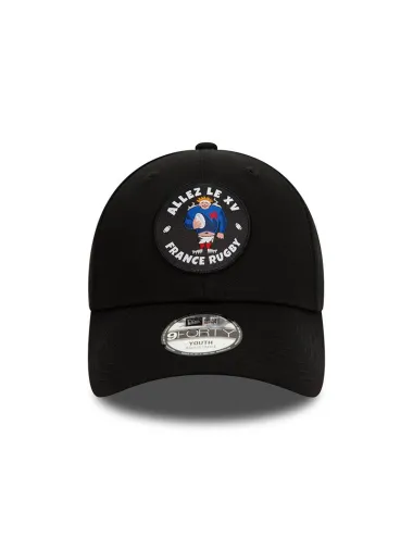 Casquette enfant FRANCE RUGBY & NEW ERA ajustable 9FORTY Core Black