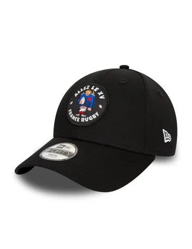 Casquette enfant FRANCE RUGBY & NEW ERA ajustable 9FORTY Core Black